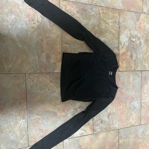 PINK  workout crop top, long sleeve